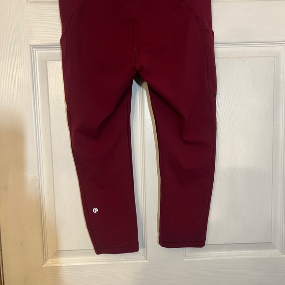 Lululemon Speed Up Tight 28” Full on Luxtreme in Deep Rouge Size 10 - Picture 5 of 10